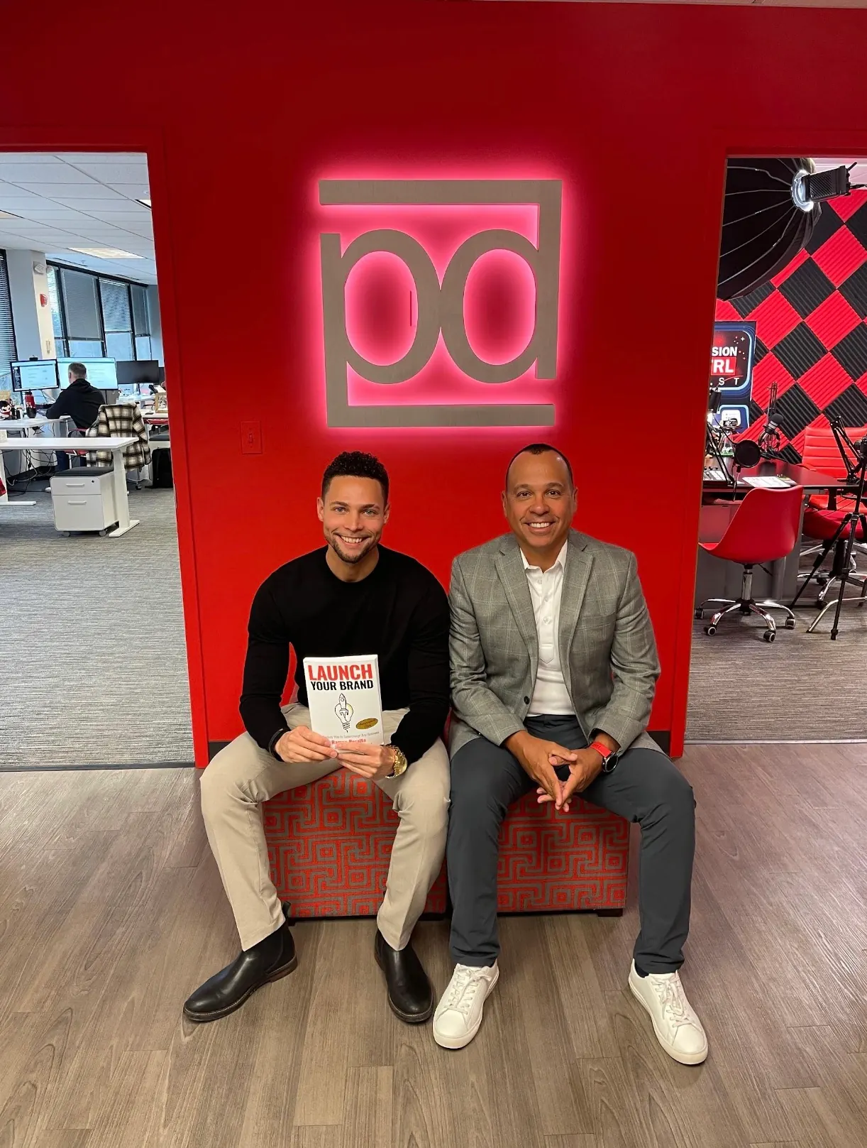 Cesar Barros and Ramon Peralta at Peralta Design headquarters
